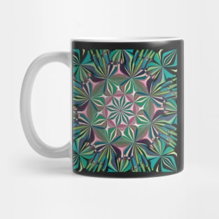 Lavender, Teal, Black and Blue Mandala Mug